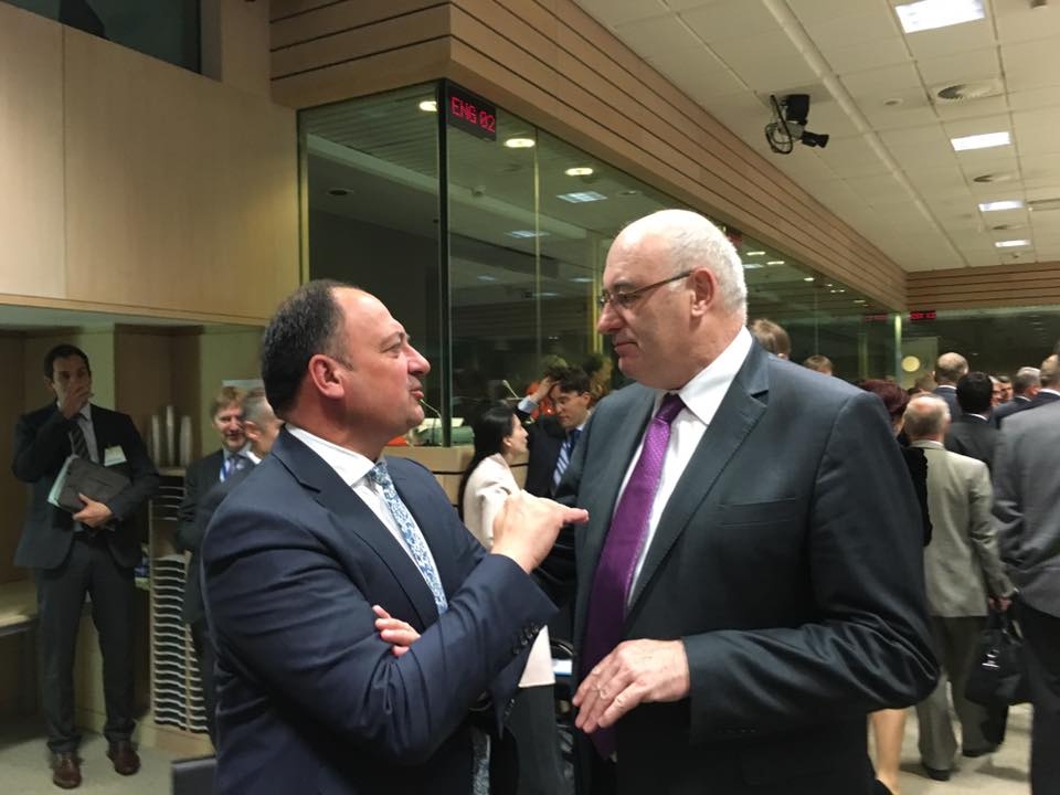 Avec Phil Hogan, Commissaire européen à l'Agriculture