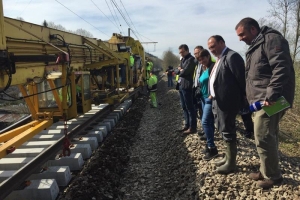 Bezoek Infrabel in Bomal